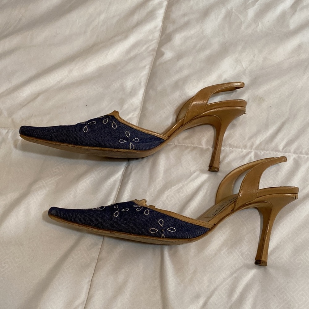 🔥 🔥 🔥 denim Jimmy Choo Heels - Picture 4 of 12